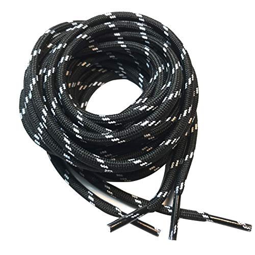 Image of 3 Pairs Heavy Duty Round Boot Laces Shoelaces for Hiking Walking Construction Safety Work Boots Shoes