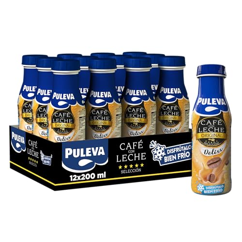 Café con Leche Puleva Original Deliss botella 220ml – Pack 12 unidades