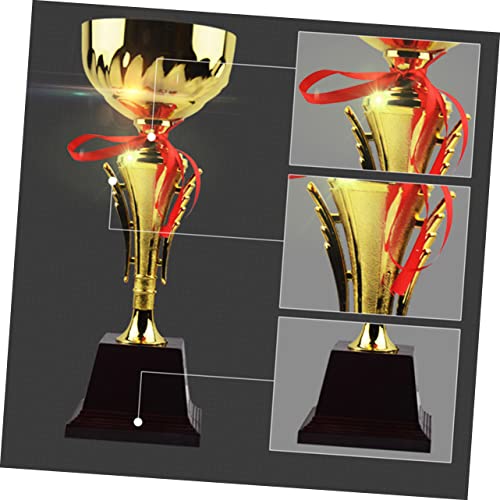 KICHOUSE 1Pc Metal Troféu Copos Troféus Para Adultos Mini Trampolim Troféu Da Escola Primária Redond