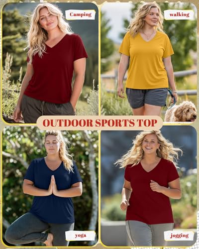 Image of Neer 3 Pack Plus Size Women's T-Shirts