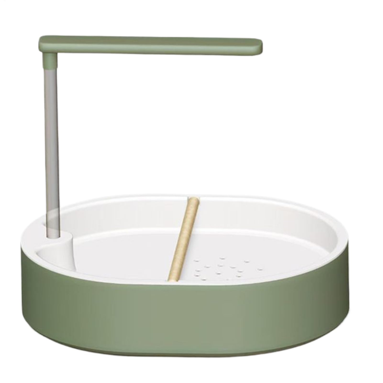 Parakeet Water Bath– birdFountain Basin, Automatic Circulation Design, Clear Cage Accessory, Compact Structure | Pet Bathing Station for Cockatiel, Lovebird, Conure, Feathers Cleaning Experience