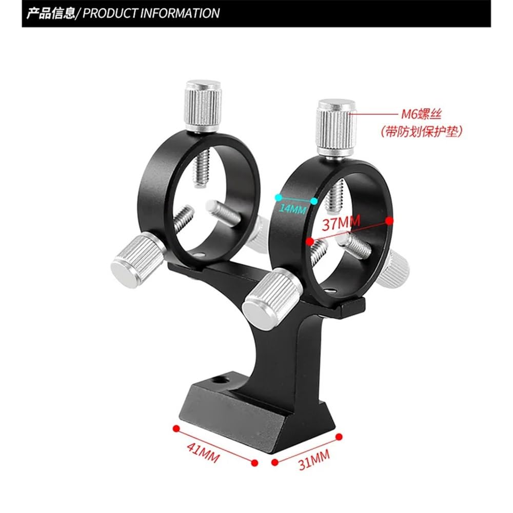 Accessori per telescopi Supporto puntatore laser regolabile Anello cercatore Base mirino da 35 mm Accessorio telescopio Oculare per telescopio(Schwarz)