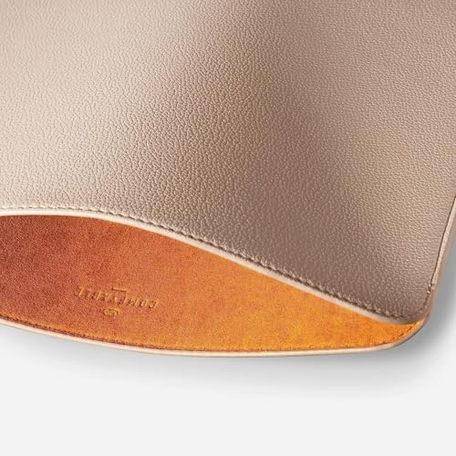 Image of Comfyable Laptop Sleeve 14 Inch Precisely Compatible with MacBook Pro 14-inch M4 M3 M2 M1 Pro /Max 2024-2021 & Old Versioned 13 Inch MacBook Pro /MacBook Air, Faux Leather Cover Case, 13 in 14 in, Sand