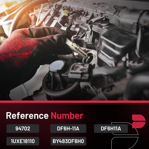 Image of BDFHYK 94702 Iridium Spark Plugs Compatible with Nissan Rogue 2014-2020 2.5L L4, 2013-2018 Altima 2.5L L4 Engines Replacement for DF6H-11A DF6H11A 1UXE18110 BY483DF6H0 Set of 4