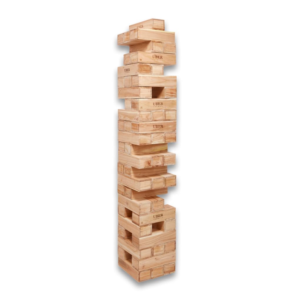 Uber Games Juego de Torre apilable, 55 kg, hasta 250 + cm de Alto