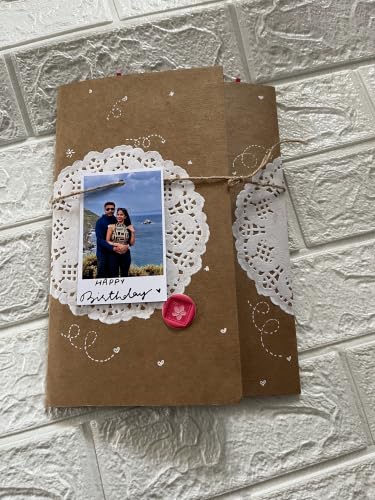 Image of HBH Birthday Greeting Card with Custom Name Photo for Friends | Customized Photo Frame