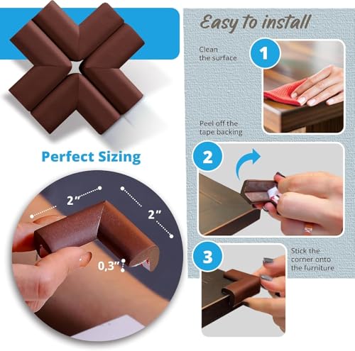 Image of 10 Pcs Soft Corner Protector Baby Proofing Edge and Corner Guards, Furniture Corner and Edge Safety Bumpers, Baby Child Proofing Pads (Multi Colour)