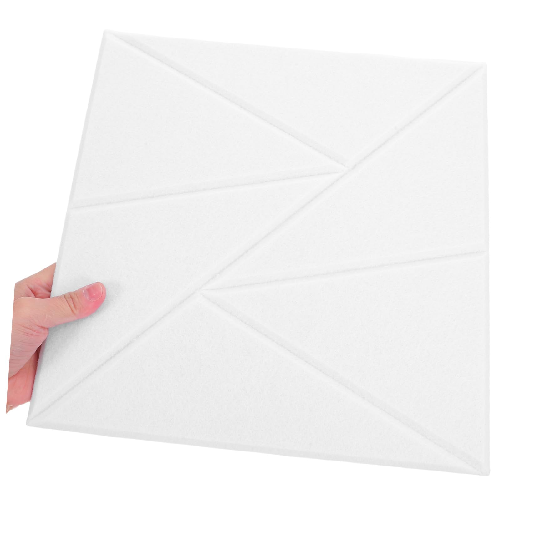 SHINEOFI 12 Paneles Acústicos Autoadhesivos de Poliéster para Insonorización, Alta Densidad y Adaptables a Paredes de Color Claro, Ideales para Estudios y Oficinas Domésticas
