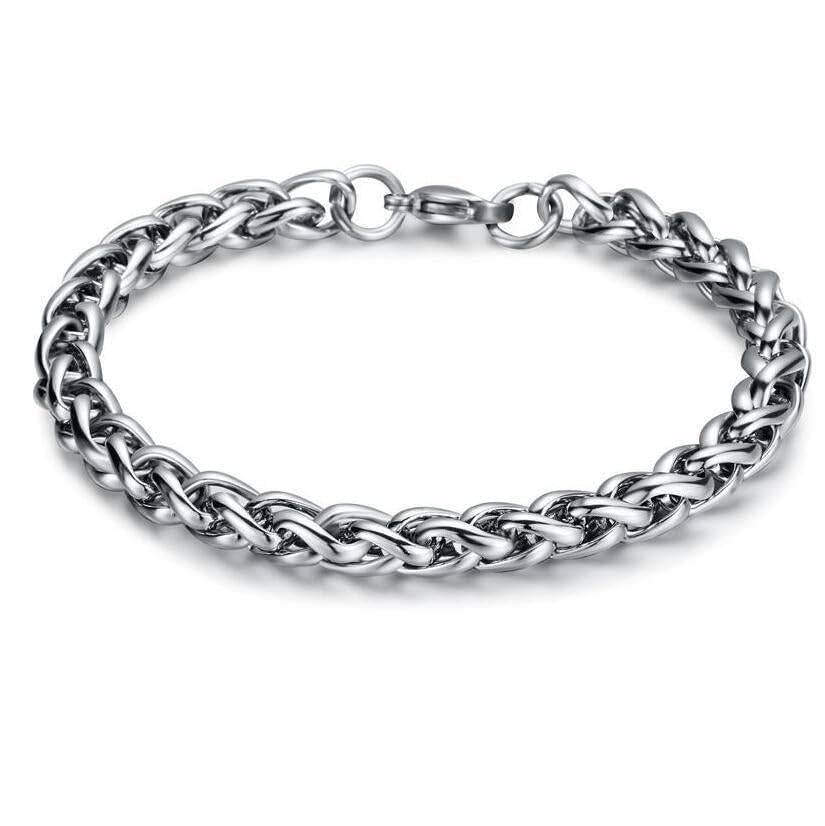 Image of Salty Alpha Anti Tarnish Bracelet for Men | Hand Bands for Boys | Wrist Bracelets for Man | Fashion Jewellery Accessories | Stylish Minimal Jewelry | Gift for Marriage, Birthday, Anniversary