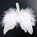 Surepromise 10 Angel White Feather Wing Christmas Tree Decor Hanging Ornament Wedding Prop