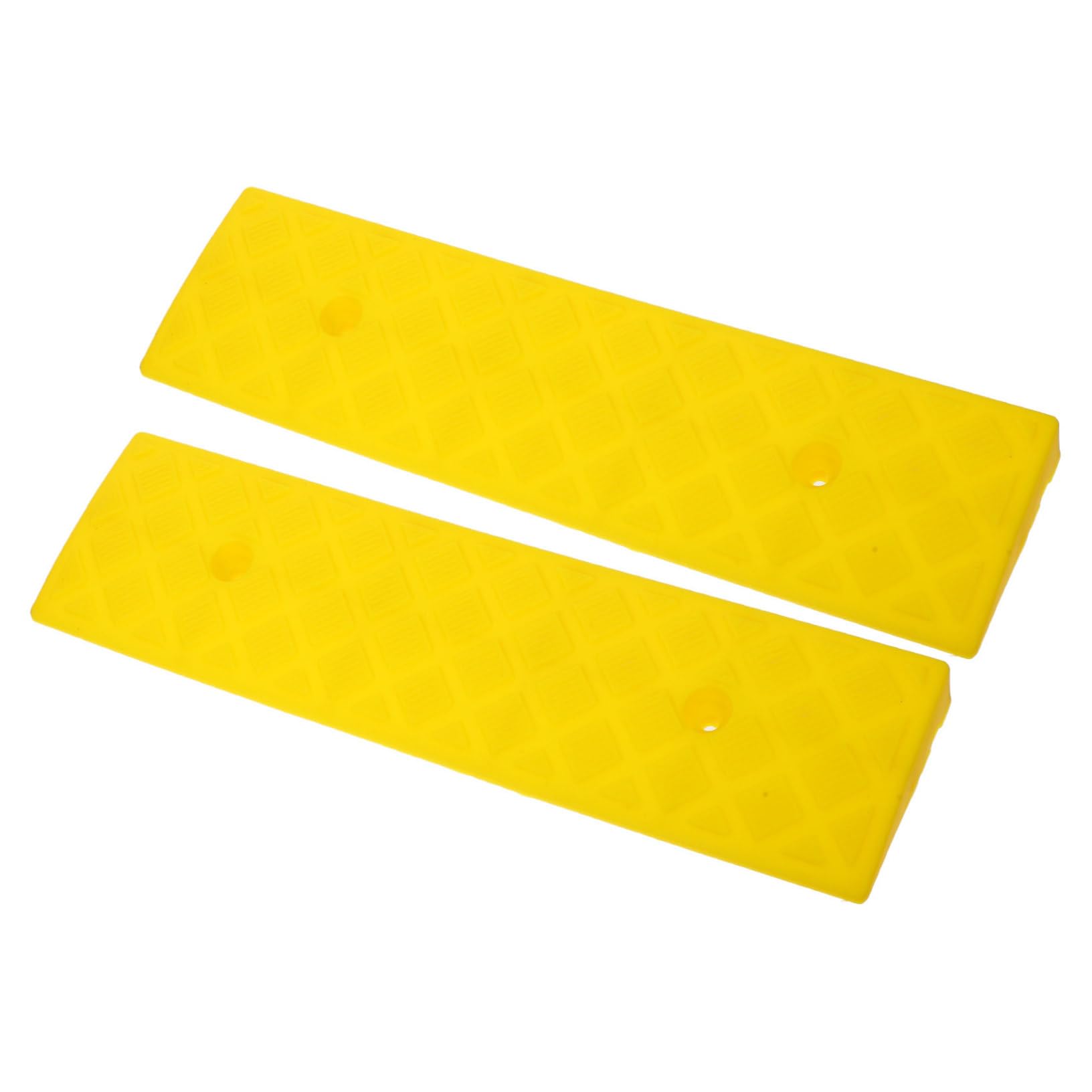 Beavorty Gradino in Plastica Gialla 2 Pezzi 50X13Cm Antiscivolo Resistente per Casa e Lavoro Adatta a Sedia a Ruota e Mobili con Ruote