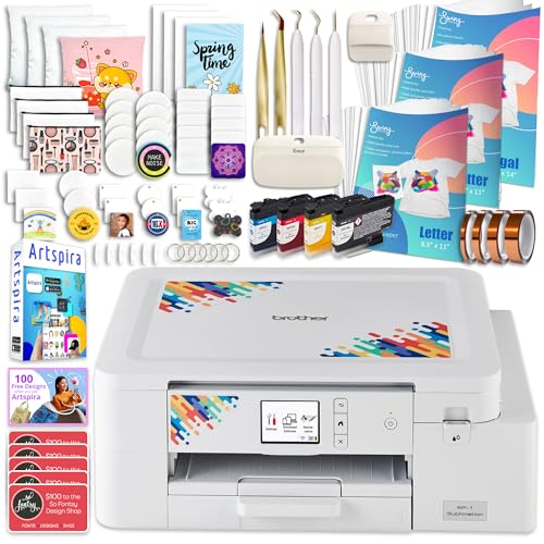 Brother SP-1 Sublimation Printer Deluxe Bundle with Full Ink Set, 460...