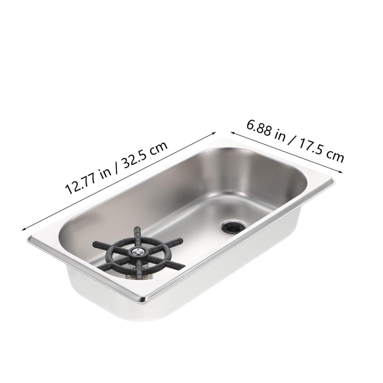 Edelstahl Glasspüler Becherreiniger Hochdruck Spülmaschine für Bar Küchenspüle Medium mit Schlauch