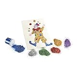 Nathan 339507 Glitterglas 50g, Mehrfarbig