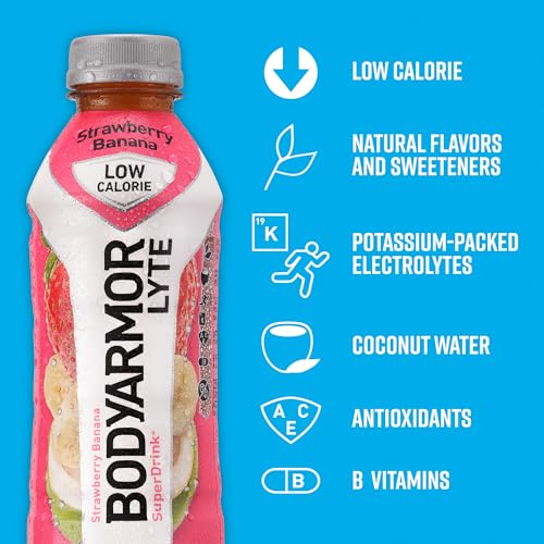 Bodyarmor MELARQT Lyte Sports Drink Low-Calorie Sports Beverage, Strawberry Banana thumb #3