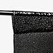 Black Glitter Curtains Drapes: 4 Panels Sequin Backdrop Curtains 2FTx8FT Black Backdrop Panels for Gothic Themed Party Wedding Stage Decorations
