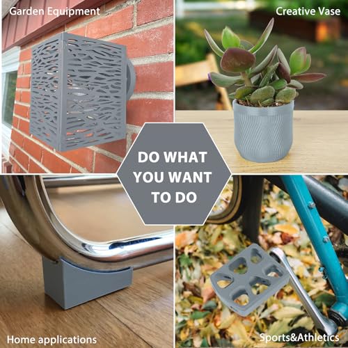 Image of ASA Filament 1.75mm, UV /Heat Resistant /Weather Resistant ASA 3D Printer Filament, Perfect for Printing Outdoor Functional Parts, Gray Filament 1kg(2.2lbs) Spool