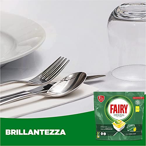 Fairy Original Tutto In Uno Capsule Per Lavastoviglie Limone, 132 Capsule