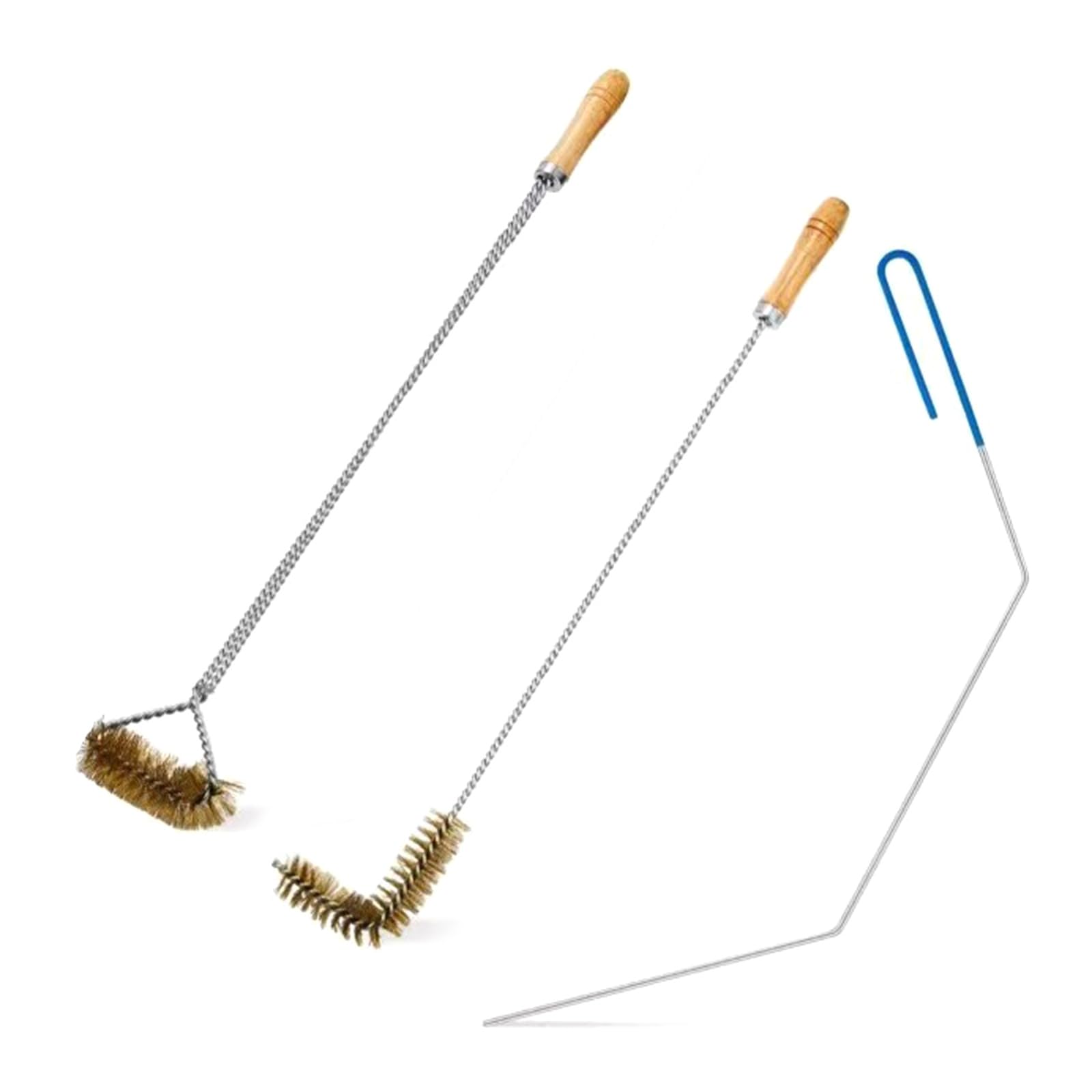Buxuaaaa 3Pcs Cleaner Tools L Shaped Cleaner Brush Deeping Cleanout Rod Deeping Crumb Strainer Scoops Cleanout Rod