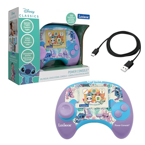 Lexibook, Disney Stitch, Power Console®, Consola de Juegos