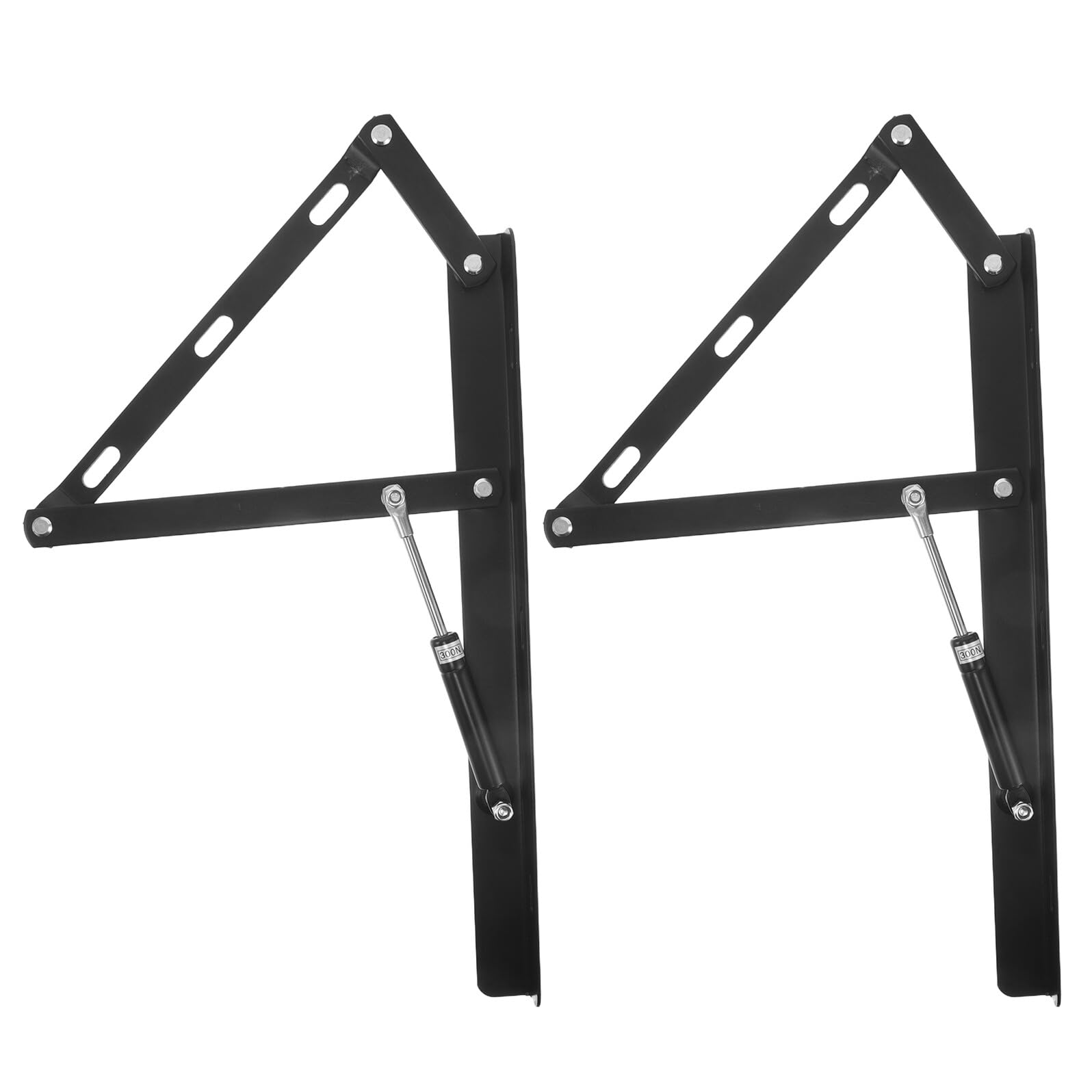 BESPORTBLE Tiges de Support Hydraulique 2 Pièces 400 Mm pour Lit Double, Vérins à Gaz Silencieux et Puissants, Kit de Levage pour Sommier Coffre, Mécanisme de Levage Lit Rangement Maison