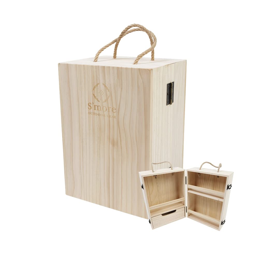 Amazon | S'more(スモア) Spice box スパイスボックス 木製 調味料入れ