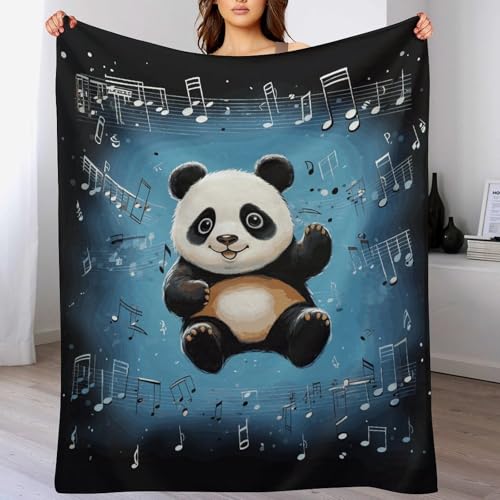 Couverture en molleton pour canapé et lit motif panda - 5