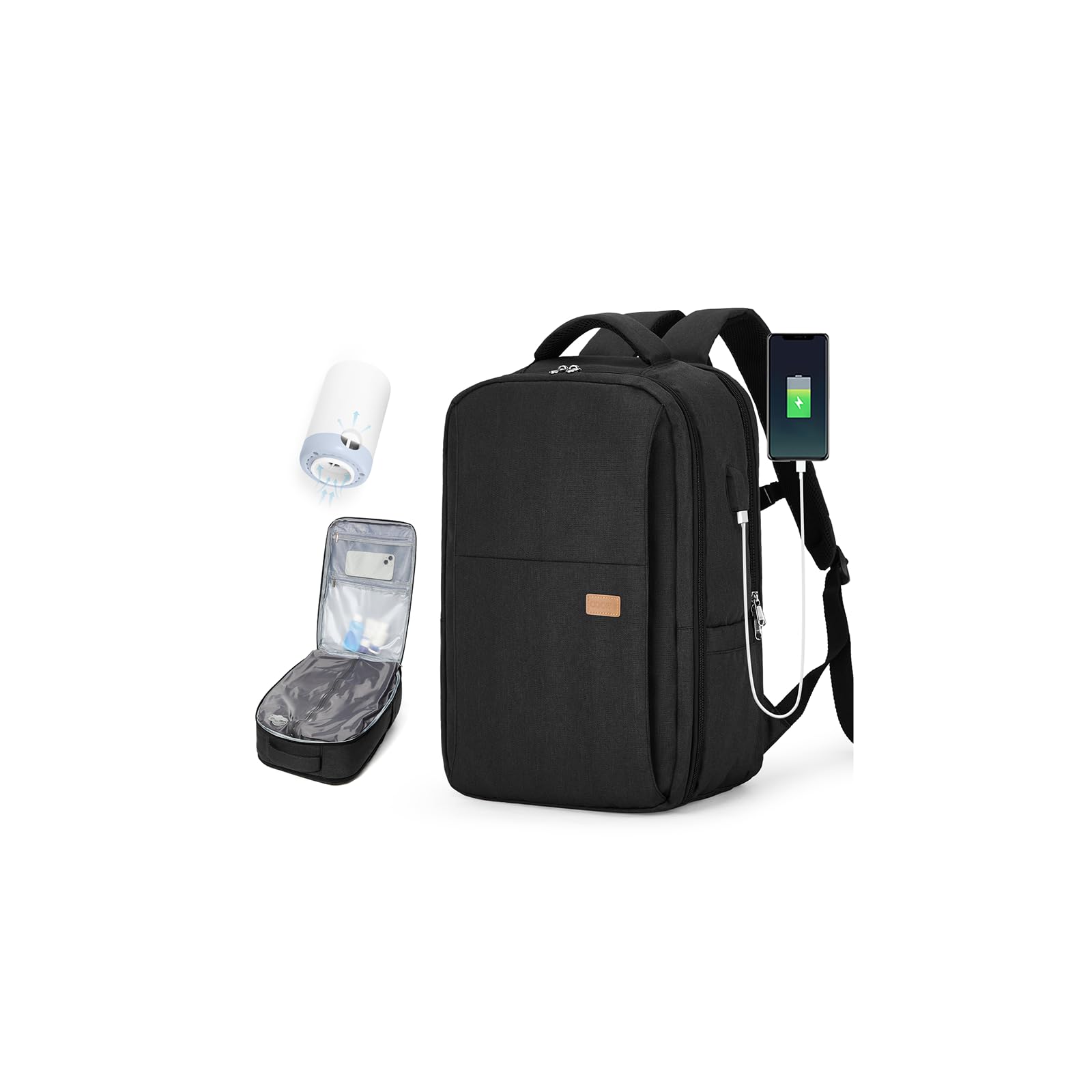 BJLFS Zaino Ryanair 40x30x20 Sottovuoto con pompa Zaino da Viaggio aereo Cabina 40x30x20 Impermeabile Bagaglio a Mano Wizzair Sottovuoto Borse da Cabina per Easyjet 45x36x20 Zaino Airback Donna