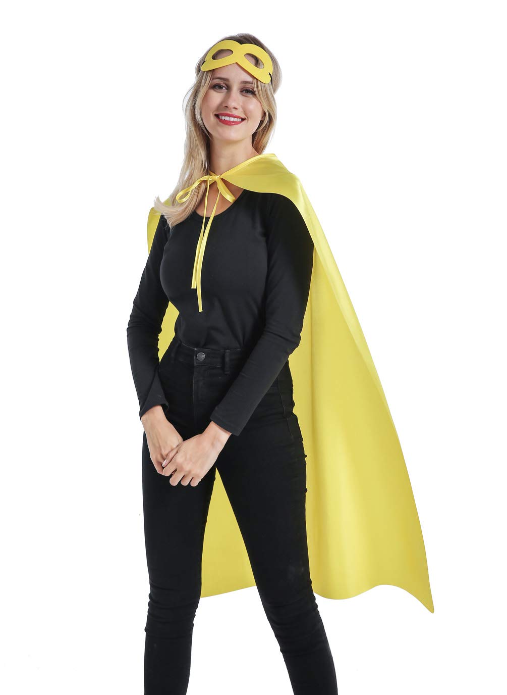 Kidsfere Mantelli e maschere da supereroe per adolescenti, adulti, uomini e donne, per team building, feste e Halloween, confezione da 7