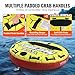 VEVOR Towable Tubes for Boating, 1-3 Riders Inflatable Boat Tubes and Towables, 510 lbs, 63