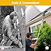 Gutter Cleaning Brush Roofing Tool with Telescopic Extendable Telescopic Pole 8.4ft Guard Cleaner Tool Easy Remove Leaves and Debris from The Groun (Grey)