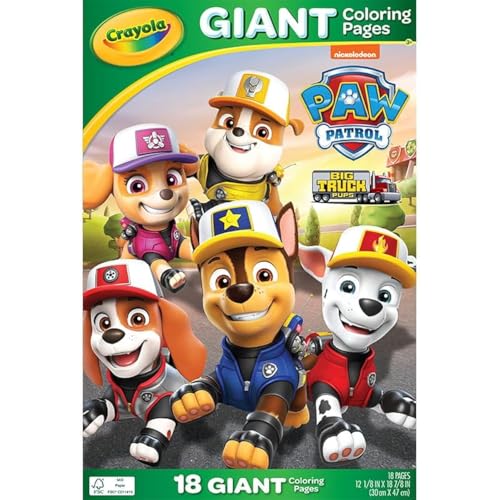 Crayola Giant Coloring Pages Paw Patrol grand dessin à colorier enfant
