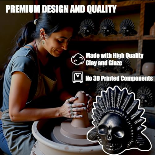 Image of Aztec Death Whistle, Reaches over 125 Decibels Loud Real Screaming Collectible Traditional Aztec Death Whistle Loudest Authentic Human Sounding Screams Loud Halloween Costumes Gift Self defense