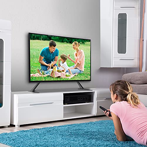 Wali Universal Tv Stand Tabletop, For Most 23 To 42 Inch Lcd Flat Screen Tv, Mounting Holes Up To 400X300Mm (Tvs002), Black #TOP7