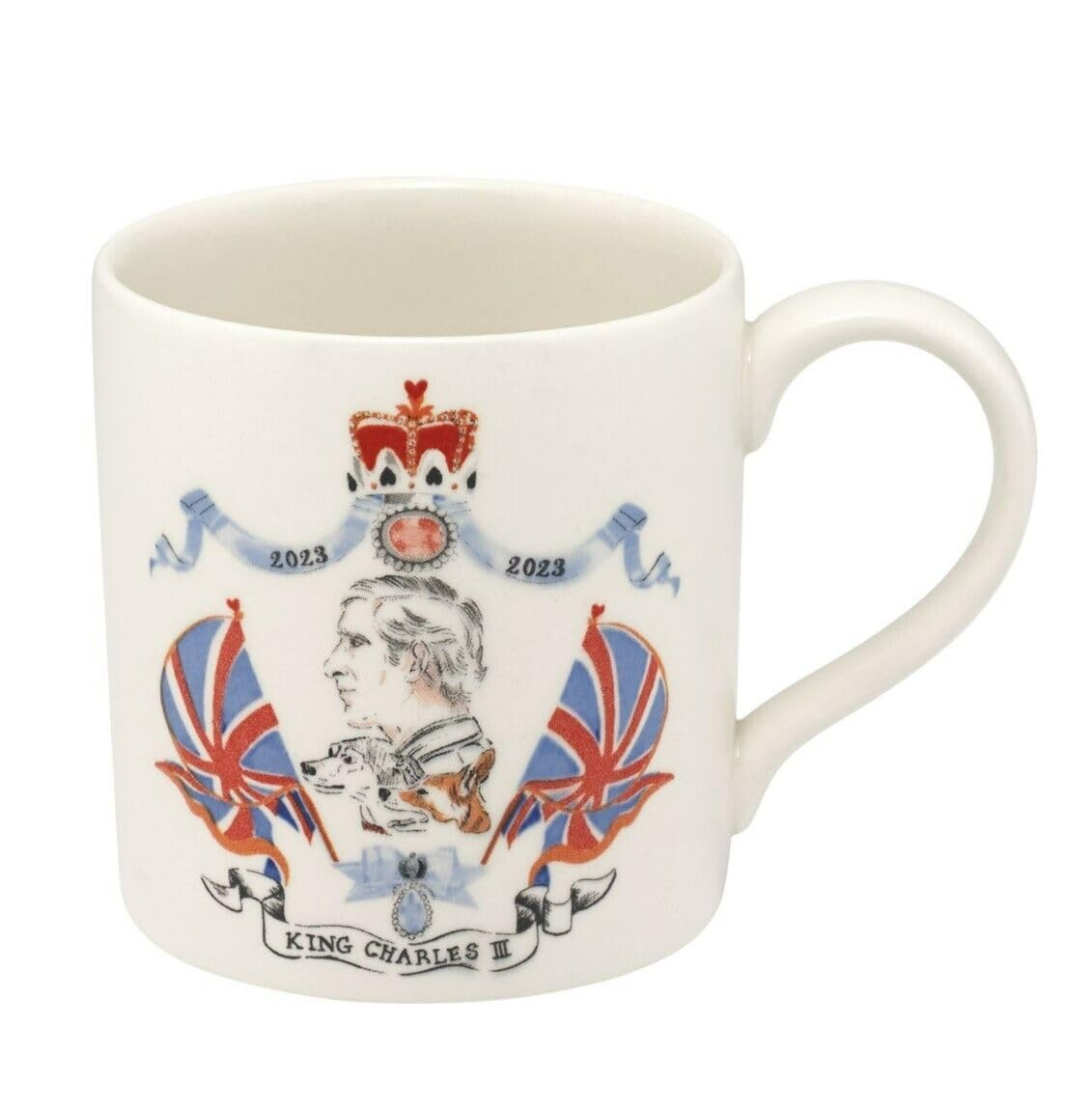 Cath Kidston King Charles & Queen Royal Stafford Mug Set : Amazon 
