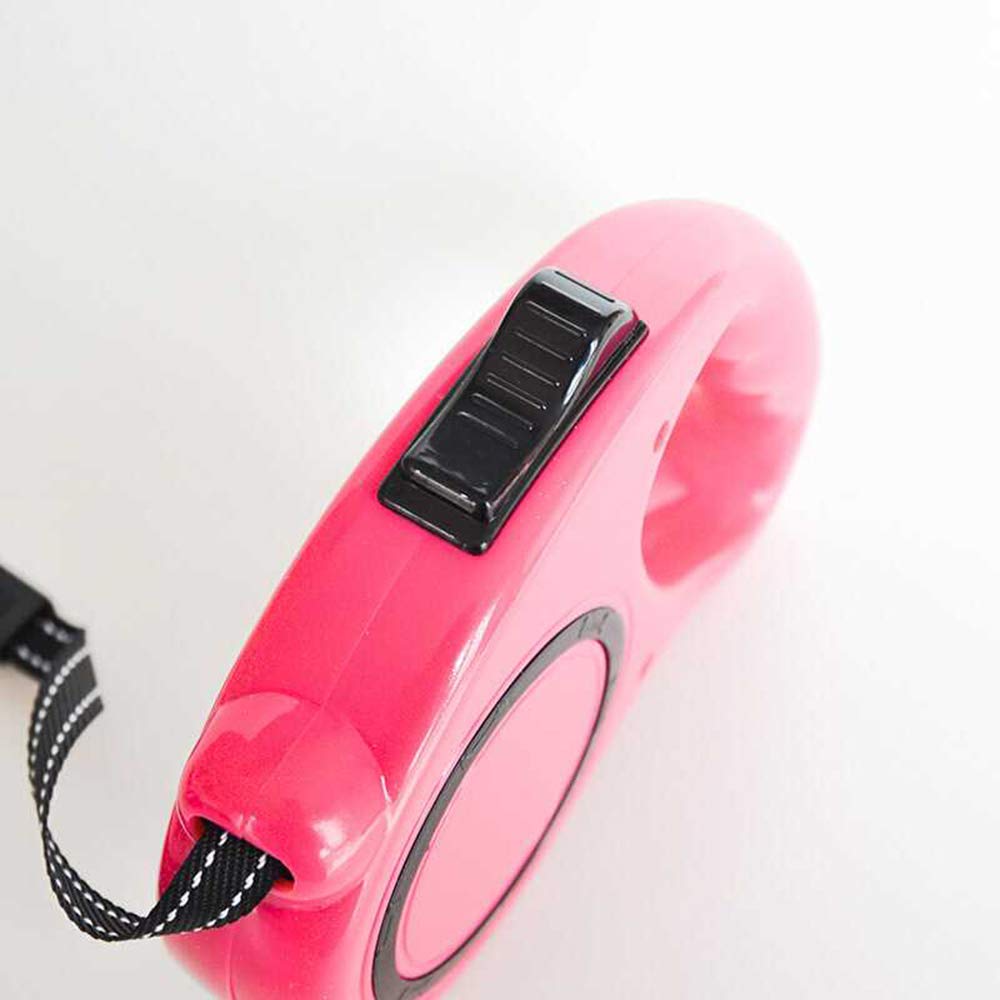 1Pcs Haustier Hundeleine Hund flexibel frei erweiterbar automatisch für Hundetraining Walking Joggen Rosy