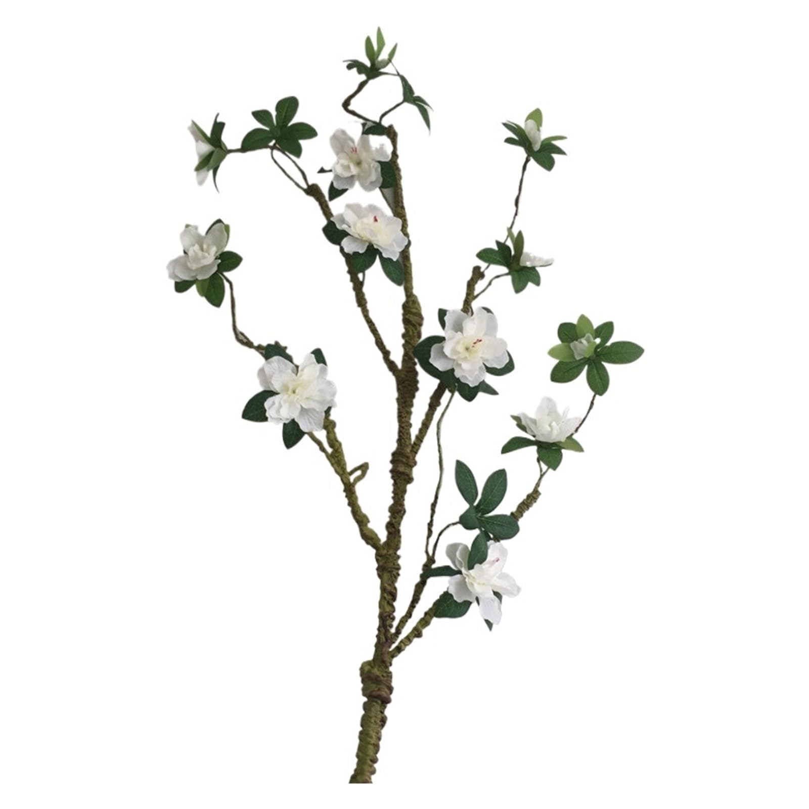 Casetlong 3Pcs Artificial Flower Branches Fake Flowers Decoration Home Living Room Wedding Party(White)