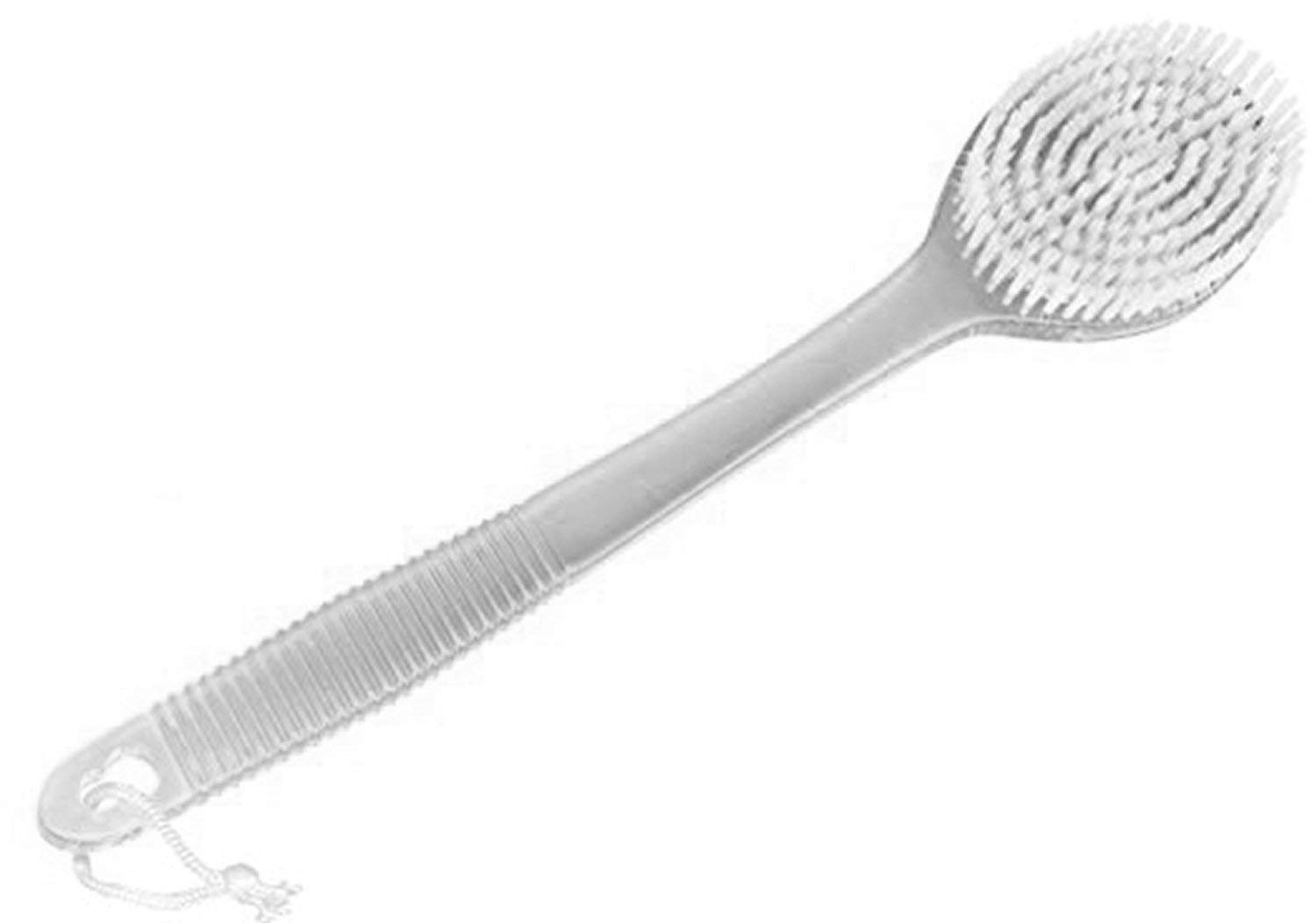 Fully Soft Bristle Bathing Brush for Back Body Cleaning (White)-picture-13