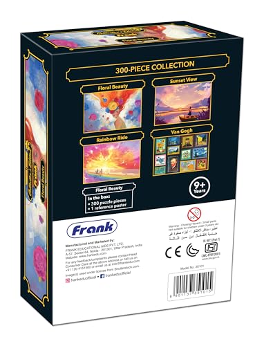 Image of Frank Floral Beauty 300 Pieces Jigsaw Puzzle | Collector's Edition | Travel Friendly Mini Puzzles | Realistic Illustration Puzzle | Game for Focus & Memory | for Adults & Teenagers