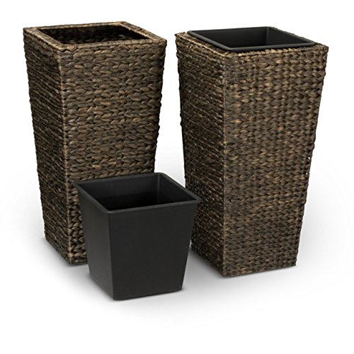 Set di 2 Fioriere LAVIA, 35x35x70 cm (L/P/A), 2