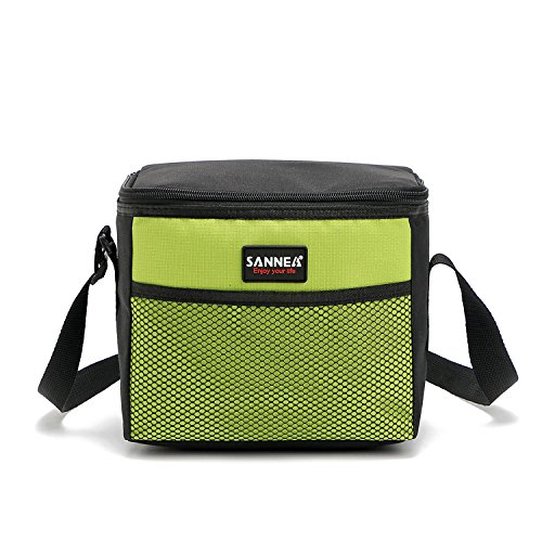 Etbotu 5L SINGLE Shoulder Student Bag Lunch Bag Heat/Cold Preser Vation Pocket Picnic Bag, Green