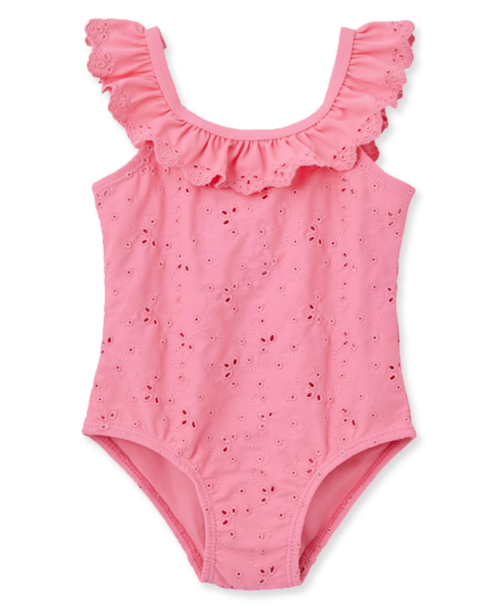 Little Me Baby-Girls Little Girls' UPF 50+ Sun Protection One Piece Swimsuit