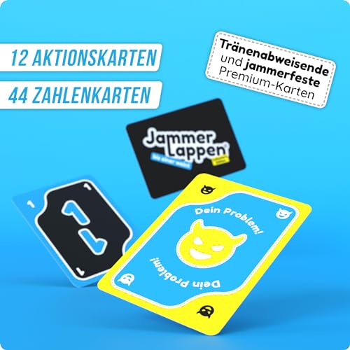 DENKRIESEN - JAMMERLAPPEN® – Collector's Edition | Kartenspiel | Ab 9 Jahren | 2-6 Spieler | Wasserfest | Familienspiel | Lustiges Spiel für die ganze Familie | Perfekt für Spieleabende – Bild 4