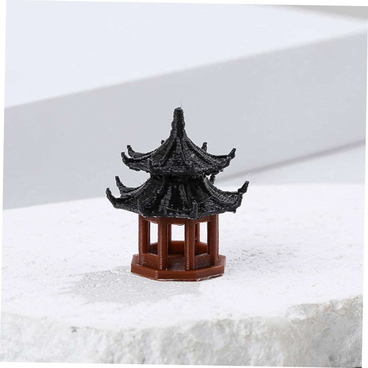 4 Set Padiglione Roccioso Mini Gazebo da Giardino Ornamentale Acquario Castello Decorativo Scenario A Forma di Acquario per Ornamenti Statua Decorazione 4 Pezzi*4