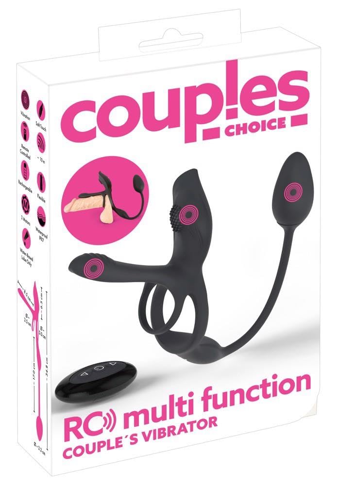 Vibrateur pour couple Multi Function RC Couples Choice noir 34,8 cm - 8