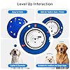 JEISOTHB Interactive Dog Toys Dog Ball, Durable E-TPU Material,3 Play Modes with Colorful Lights, Automatic Moving, Bouncing and Rotating for Medium and Large Dogs Indoor & Outdoor (Blue) #4