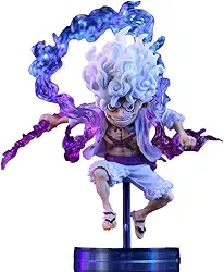 Figura de Uma Peça - Fruta do Diabo Sun God Luffy Fifth Gear Nika, Modelo PVC de Despertar da Fruta, Presente para Meninos e Meninas (Luffy A)