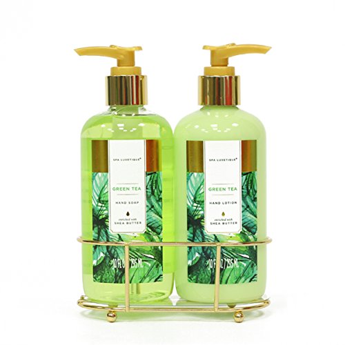Spa Luxetique Green Tea Hand Cream Gift Set, Ideal Gift for the Holidays, Christmas, Birthday, Mother's Day, Valentine's Day, Thank You Gift