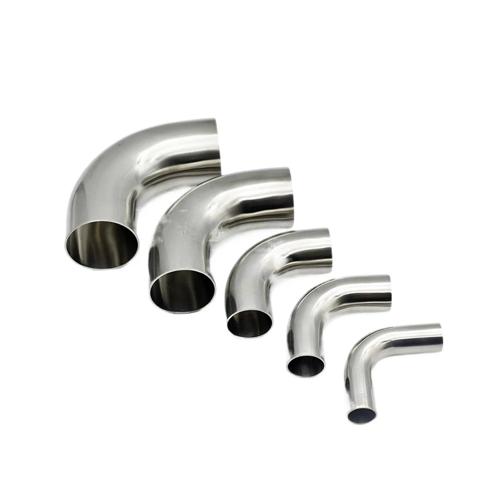 19mm-108mm 316 inoxidable codo de 90 grados alargar el pulido de la instalación de tuberías de soldadura sin costura(63mm)