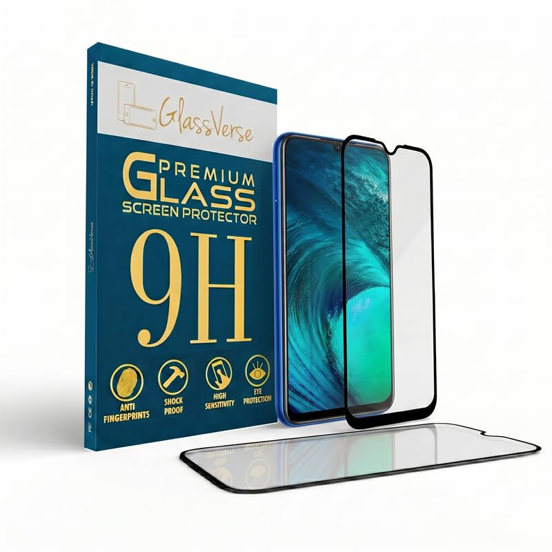 Image of GlassVerse 9H Gorilla Tempered Glass for Vivo S1 | HD Clarity Screen Protector, Ultra Strong 9H Protection, Edge to Edge, Case Friendly, Hassle-less Installation Kit Included. (Pack of 2)